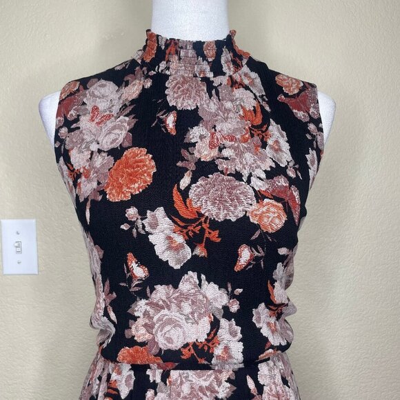 torrid Women's Floral Midi Gauze Mock Neck Pocket Dress Size 4X Fairy Cottage - Picture 3 of 12